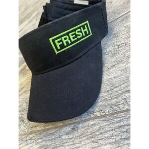 Subway Fresh Visor Employee Cap Black Uniform Hook Loop Strapback One Size‎ OSFM